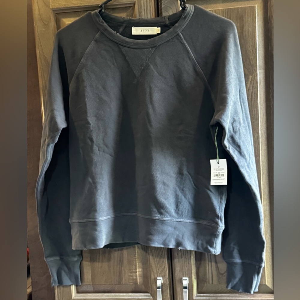 AE77 Women's Dark Gray Crewneck Sweater